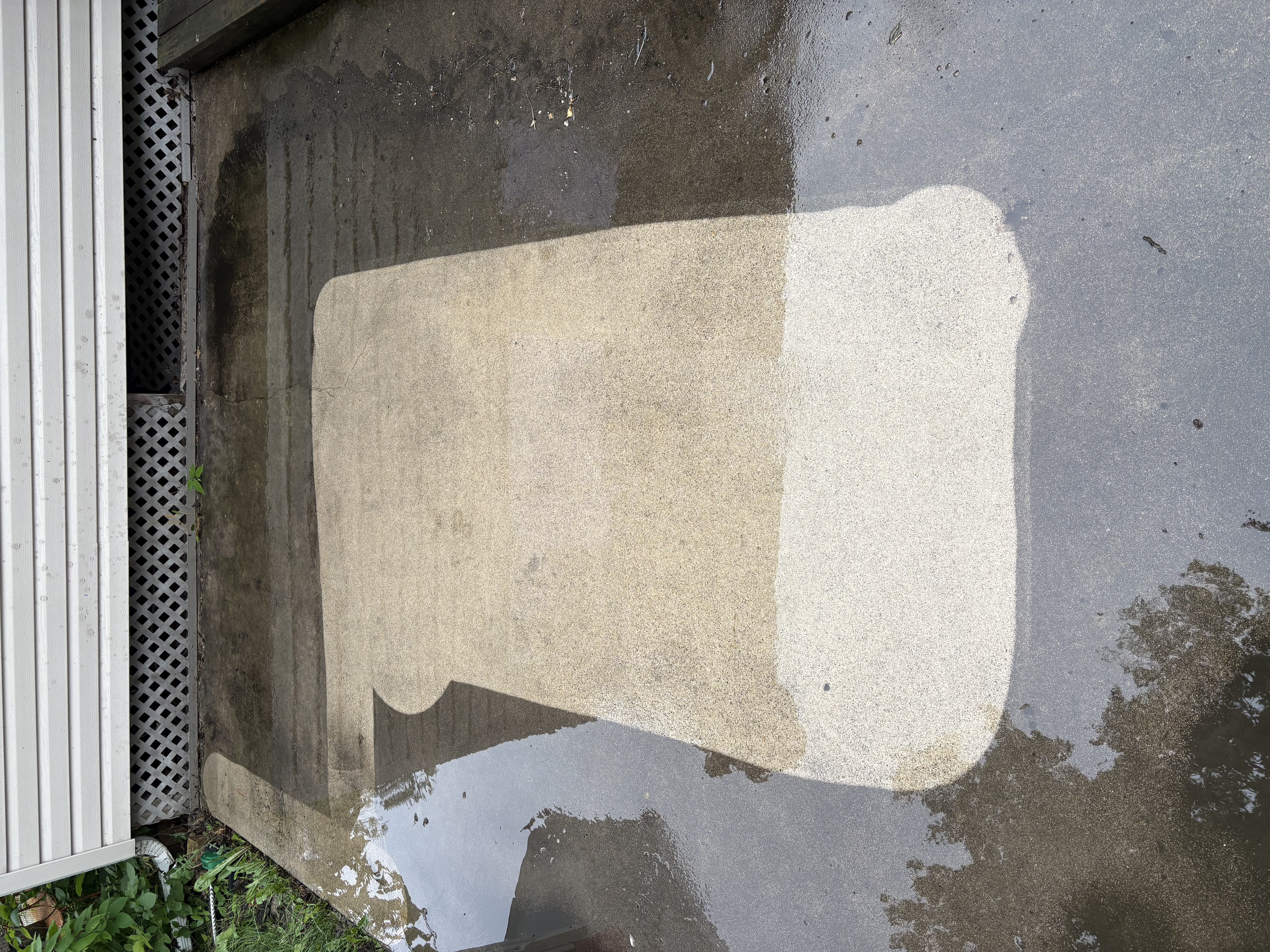 Driveway pressure washing